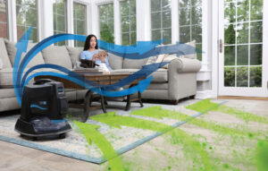 water wash indoor air using rainbow